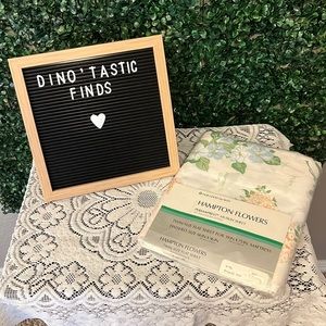 Vintage Sears Hampton Flowers Flat sheet